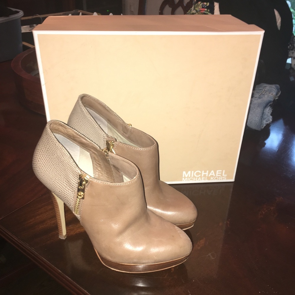 Brown Heel Booties